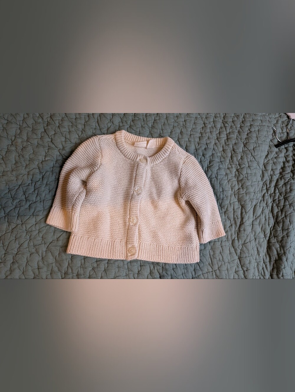 Baby Gap Cream.Cotton Cardigan Size 0-3 Mo